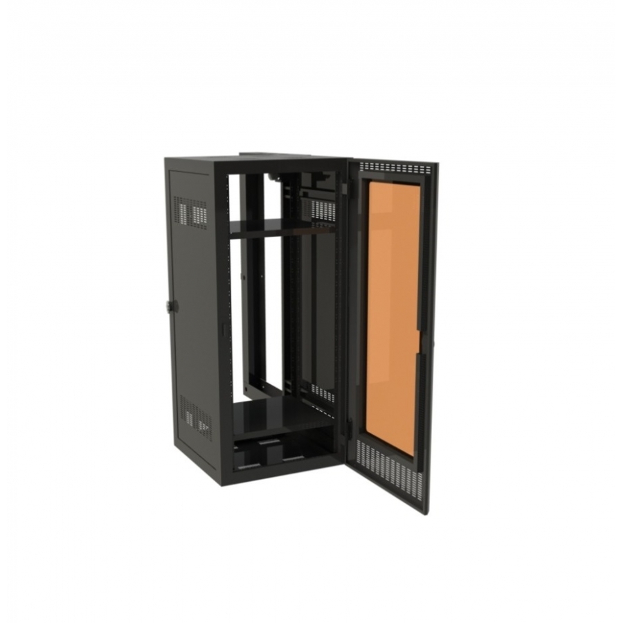 Gabinete North System NORTH015-BKT Montaje En Pared C/E 26 U.r. Color Negro Texturizado **No Incluye Flete**