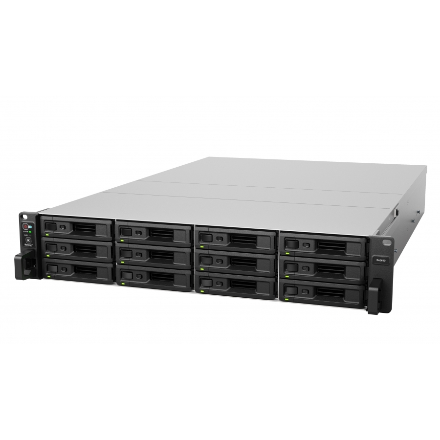 Nas Synology SA3610 12 Bahias/12 Nucleos 2.1 Base 2.7TURBO GHZ/16GB DDR4 Ecc /Lan Gbe X4 Y Lan 10GBE X2/USB 3.2 X 2/Hasta 216 Tb Y Con Expansin Hasta 1728 Pt /Hot-Swap /Intel Xeon D-1567 - Imagen de 2