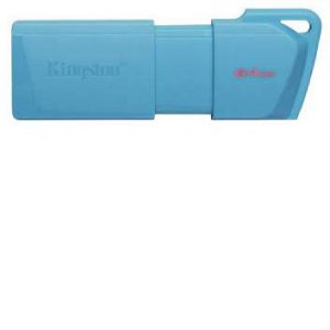 Memoria Flash USB KINGSTON Data Traveler Exodia 64GB Gen 1 3.2 Tipo A Turquesa Neon (KC-U2L64-7LB)