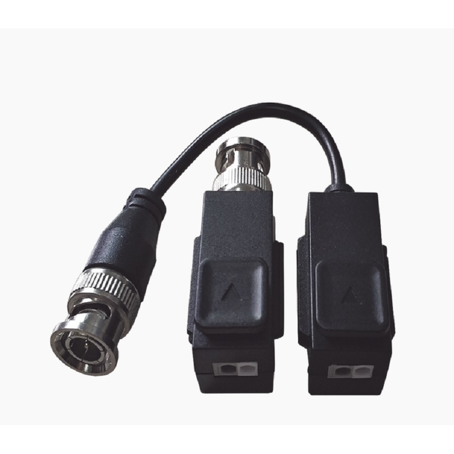 Kit De Transceptores Balluns Turbohd Hikvision DS-1H18S/E Boton Push / Hasta 8 Mp 4K / 100 Cobre / Soporta Hd-Tvi / Ahd / Cvi / Cvbs / Audio Por Coaxitron / Datos Para Menu De Configurar De Cmar