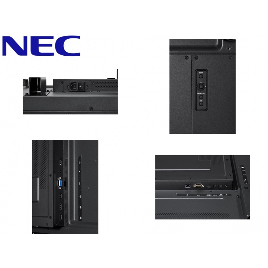Monitor Profesional De 86 Nec E868 Uhd 3840 X 2160 18/7, 350 CD/M2 / Horizontal Y Vertical / 3 Hdmi-Hdcp / USB /Usb-C / Vga / Rj-45 - Imagen de 4