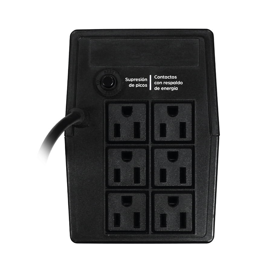 No Break / UPS Ghia 750VA/360W / 6 Contactos / Con Regulador Y Supresor De Picos