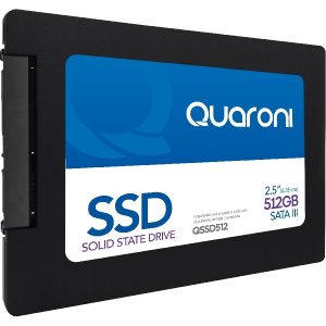 Unidad De Estado Solido SSD Quaroni 2.5 512GB / SATA3 / 6GB/S 7MM / Lect 540MB/S / Escrit 460MB/S.