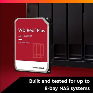 Disco Duro Interno WD Red Plus 2TB 3.5 Escritorio SATA3 6GB/S 64MB 5400RPM 24X7 Hotplug Nas 1-8 Bahias WD20EFPX