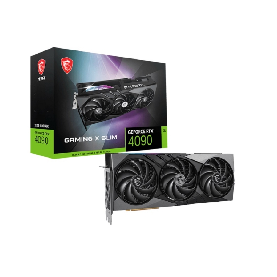 Tarjeta De Video MSI NVIDIA Geforce Rtx 4090 Gaming Slim PCIE X16 4.0/24GB/GDDR6X/ESTANDAR/HDMI/3XDP/GAMA Alta/Gamer