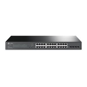 Switch TP-LINK SG2428P 24 Puertos RJ45 Gigabit 10/100/1000 Mbps POE Con 4 Ranuras Sfp Gigabit Negociacion Automatica / Auto Mdi / Mdix Para Rack De 19 Pulgadas