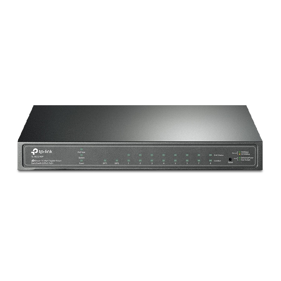 Switch TP-LINK SG2210P Omada 10/100/1000 Administrable Sdn 8P POE L2 Con 2SFP Gigabit 802.3AT/AF 61W Para Escritorio O Rack - Imagen de 2