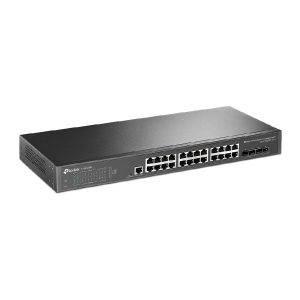 Switch TP-LINK TL-SG3428X 24 Puertos RJ45 Gigabit 10/100/1000 Administrable 4 Ranuras 10G Sfp 1 RJ45 Consola Y 1 Micro-Usb Consola L2 Jetstream Para Rack 19 Pulgada