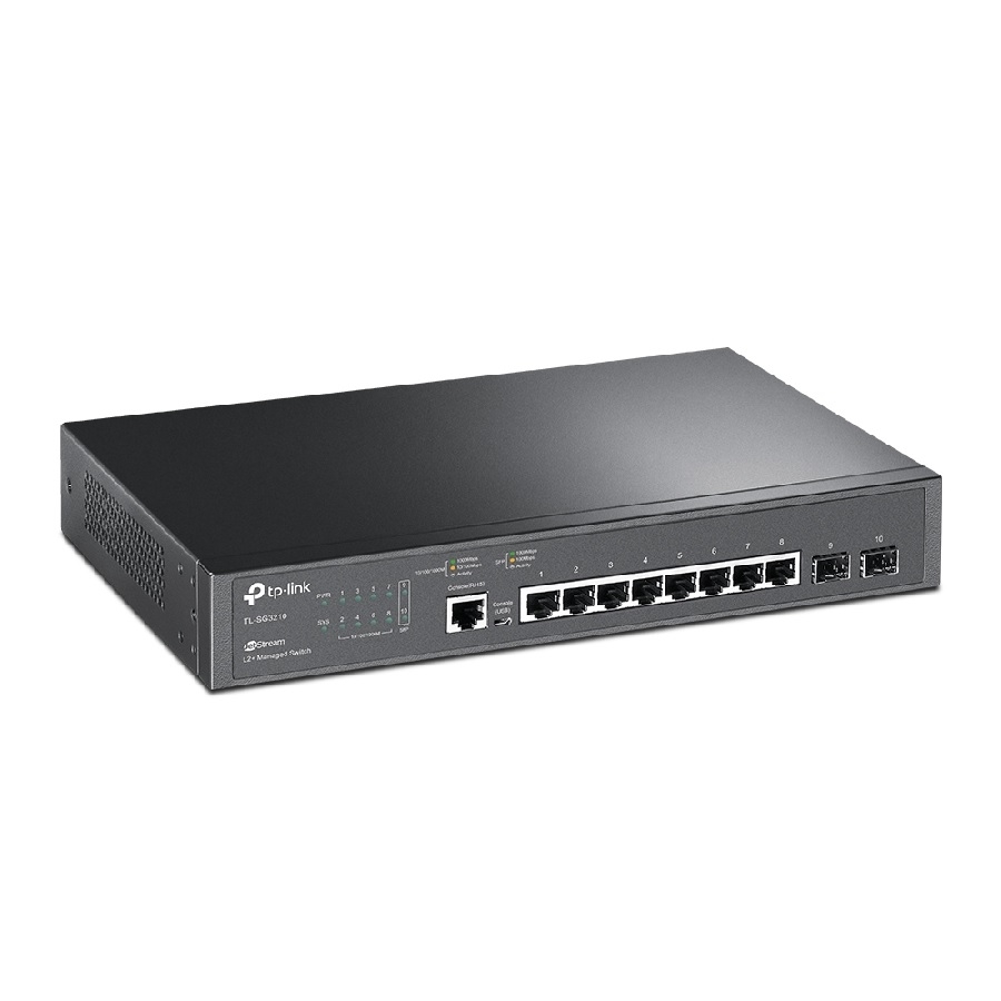 Switch TP-LINK SG3210 Omada L2 Con 8 RJ45 Ge 10/100/1000 Mbps Administrable 2 Sfp Gigabit 1 Puerto De Consola - Imagen de 2