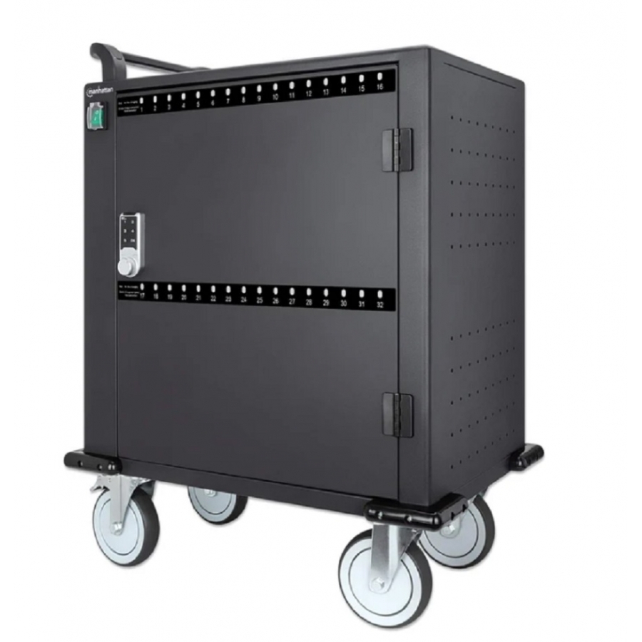 Gabinete De Carga ,Manhattan, 716000, De 32 Puertos Usb-C 12 576W