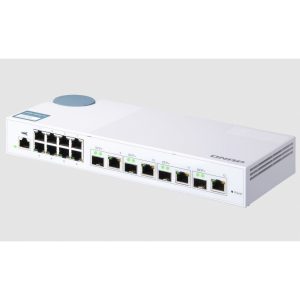 Switch Qnap QSW-M408-4C Switch Administrado Web De Capa 2 De 10 Gbe De Nivel Básico Para Implementación De Redes Smb
