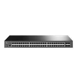 Switch TP-LINK TL-SG3452X Administrable 48 Puertos Gigabit L2 Con 4 Ranuras 10GE Sfp, 1 Puerto RJ45,1 Puerto De Consola Micro-Usb, Omada Sdn, L2/L3/L4 Qos,