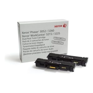 Toner Xerox 106R02782, Negro, Extra Alta Capacidad, 6,000 Paginas, Dual Pack, Para Phaser 3260, Workcentre 3215/3225