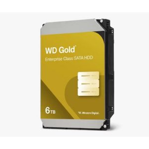Disco Duro Interno WD Gold 6TB 3.5 Escritorio SATA3 6GB/S 256MB 7200RPM 24X7 Hotplug Nas Dvr Nvr Server Datacenter WD6004FRYZ