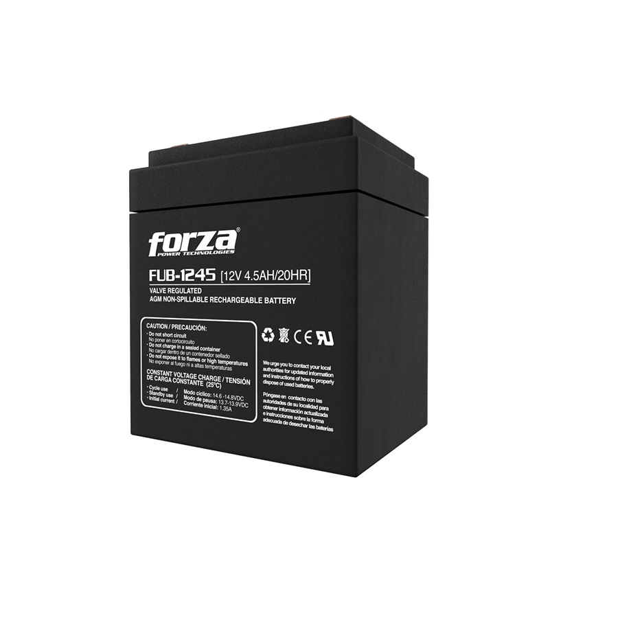 Bateria Sellada Forza Recargable Fub-1245 12V/4.5AH - Agm, Sin Mantenimiento - Imagen de 3