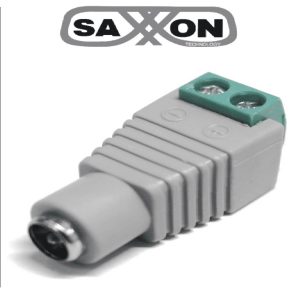 Conector De Energia/ Saxxon/ PSUBR13H - Bolsa De 10 Conectores Hembra Para Fuentes De Alimentación/ Terminales Tipo Tornillo Positivo Y Negativo/ Resistente A La Oxidación