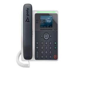 Telefono IP HP Poly 82M86AA Edge E100/TELFONO IP 8 Lineas Pantalla A Color 2.8 Puerto Gigabit 2 Usb-C 1 POE Nfc