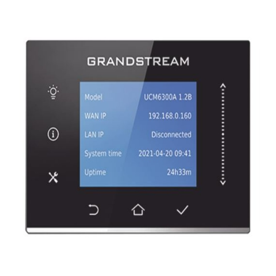 Conmutador IP Grandstream UCM6300A/ 250 Usuarios 50 Llamadas Simultaneas 3 Puertos Gigabit Ranura Para USB 3.0 Y Sd Montaje En Pared Y Escritorio Compatible Con Gdms Remote Connet Wave
