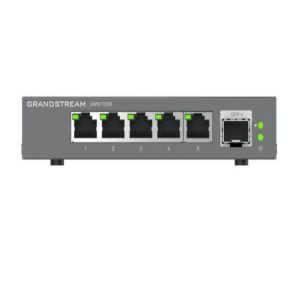 Switch Grandstream GWN7700M/ Switches De Red Multi-Gigabit De 2.5G No Administrable / 5 Puertos RJ45 De 100/1000/2500MBPS / 1 Puerto De Fibra Sfp