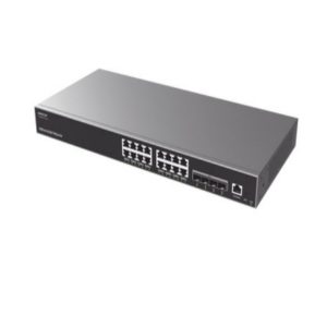 Switch Grandstream GWN7812P/ Switch Capa 3 POE Administrable / 16 Puertos 10/100/1000 Mbps 4 Puertos Sfp De 10 Gigabits / Hasta 240W / Compatible Con Gwn Cloud.