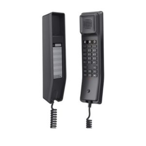 Teléfono IP Grandstream GHP611W / Hotelero Wi-Fi, 2 Líneas Sip Con 2 Cuentas, Codec Opus, IPV4/IPV6, Color Negro, Con Gestión En La Nube Gdms