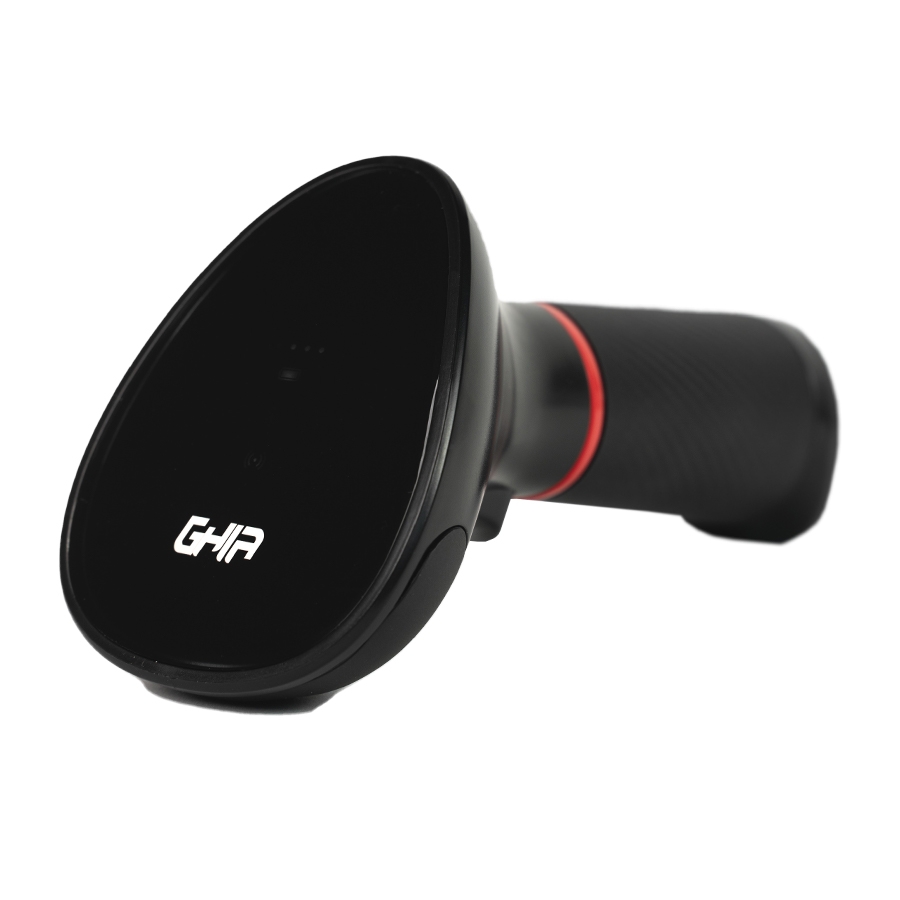 Lector De Codigos De Barras Ghia GSW2 / Inalambrico / 2D / LED Rojo Y Blanco / Bluetooth / USB / Base De Carga / Qr / Negro - Imagen de 3