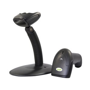Lector De Codigos De Barra Ghia GSLB1 / 1D / Laser / USB / Con Base / Negro