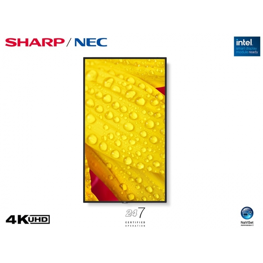 Monitor Profesional Nec De 55 M551-2 Uhd 3840 X 2160 24/7, 500 CD/M2, 80001, Hdmi, Displayport Hdcp, Usb, Rj-45, INTEL Sdm Y RPI4 3AÑOS De Garantia