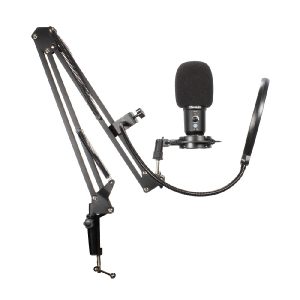 Microfono Ocelot Gaming Ogmic-03 / Cardioide / Boton Mute / Entrada Audio 3.5MM / Filtros Anti Pop / Brazo Metalico / USB / Color Negro