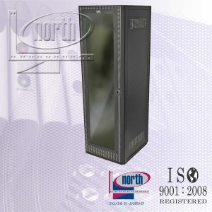 Gabinete North System Montaje En Piso Optimax 26 U.r. C/E Incluye Equipo Negro Texturizado. **No Incluye Flete**