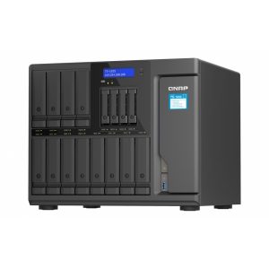 Nas Qnap TS-1655-8G/ 16 Bahias /12 SATA De 3,5 4 SATA De 2,5/Ocho Nucleos 2.8GHZ/8GB DDR4 Hasta 128GB/2 Pto 2,5 Gbe/Usb 3.2 X4/ Hotswap/ No Incluye Discos/ Atom C5125/ Torre/ Hasta 240 Tb