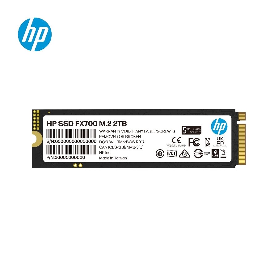 Unidad De Estado Solido SSD Interno HP FX700 2TB M.2 2280 NVME PCIE Gen 4X4 Lect.7200 Escrit.6200 Mbs Pc Laptop Minipc (8U2N5AA) - Imagen de 3
