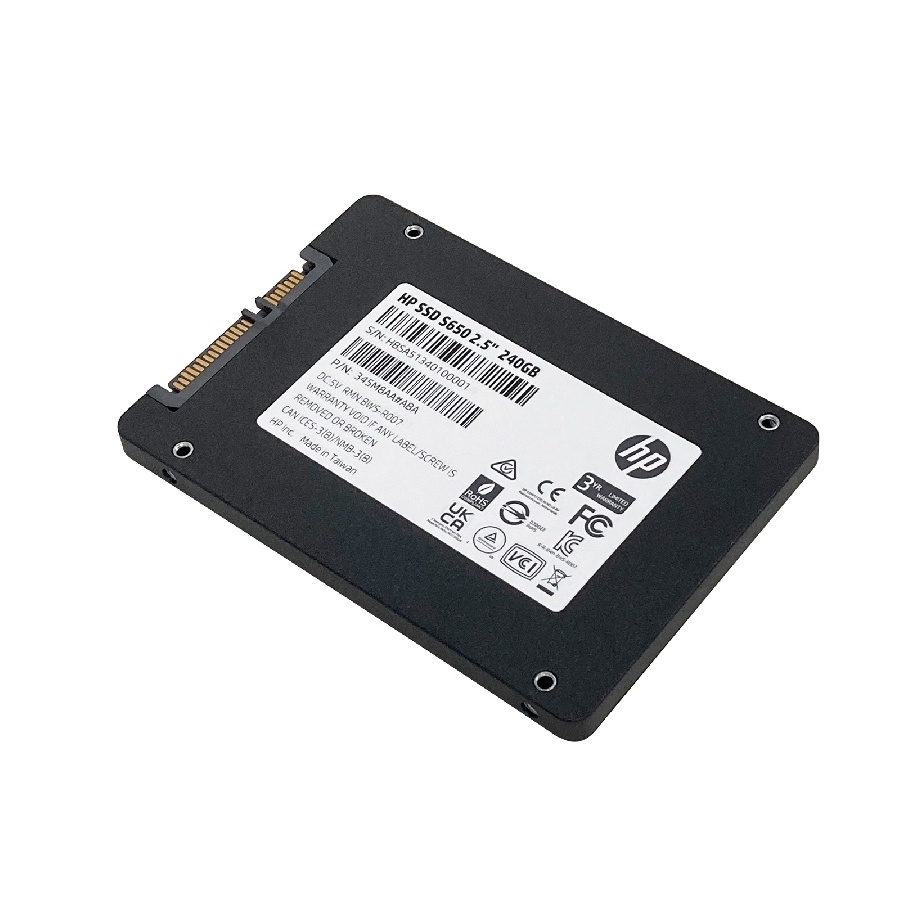 Unidad De Estado Solido SSD Interno HP S650 480GB 2.5 SATA3 Lect.560 Escrit.500 Mbs 7MM 3D Tlc Nand Pc Laptop Minipc 345M9AA - Imagen de 3