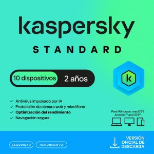 Esd Kaspersky Standard 10 Disp 2 Años