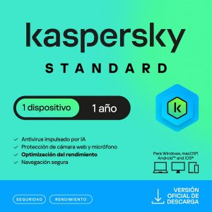 Esd Kaspersky Standard 1 Disp 1 Año