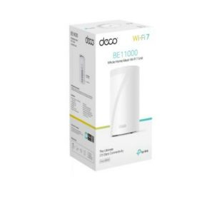 Router Inalámbrico Mesh Interior Para Hogar | TP-LINK | Deco BE65(1-PACK) | Triple Banda Wi-Fi 7 BE9300 Mbps | 2 Puerto 2.5 Gigabit Wan/Lan | 4 Antenas Internas | Operación Multi-Link Mlo