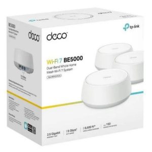 Routers Inalámbrico Mesh Interior Para Hogar | TP-LINK | Deco BE25(3-PACK) | Doble Banda Wi-Fi 7 BE3600 Mbps | 2 Puerto 2.5 Gigabit Wan/Lan | 4 Antenas Internas | Operación Multi-Link Mlo