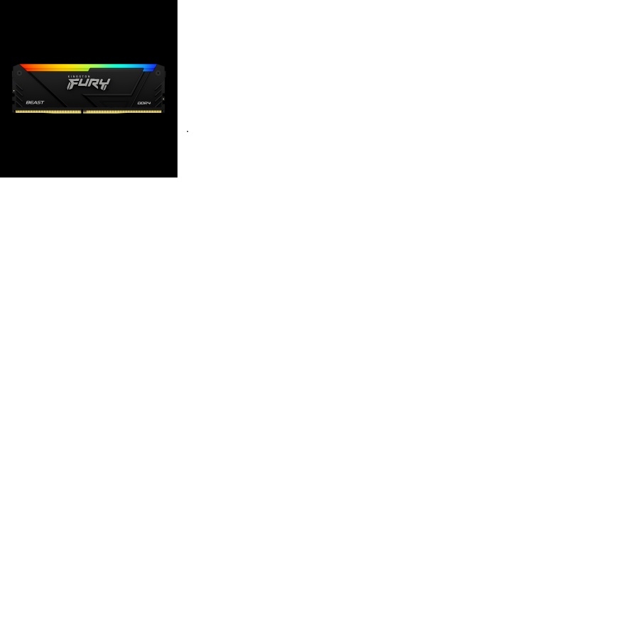 Memoria Ram KINGSTON Dimm DDR4 8GB 3600MT/S Fury Beast Black Xmp Rgb CL17 288PIN 1.35V C/Disipador De Calor P/Pc/Gamer/Alto Rendimiento KF436C17BB2A/8