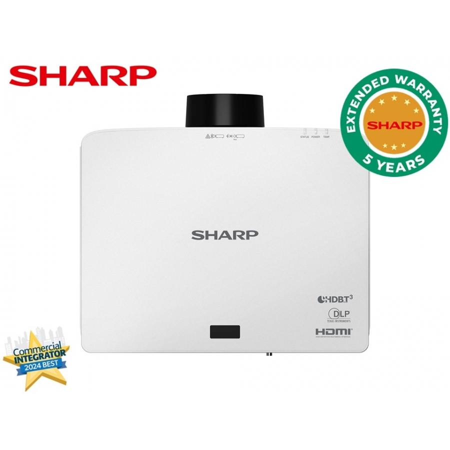 Videoproyector Laser Sharp XP-P721Q-W Lcd 7200 Lm Uhd 3840 X 2160 Cont 3,000,000:1 HDMI / Hdbaset W-Hdcp V1.4/ Zoom 1.6X /Spk 10W - Imagen de 2