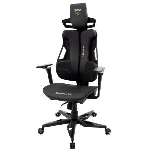 Silla Ocelot Gaming Os-Scorpion/ Vinipiel / Base Aleacion De Aluminio / Descansabrazos 4D / Piston Clase 4 / Reclinable 170 Grados / Hasta 150KG / Cojines Lumbar Y Cervical / Color Negro