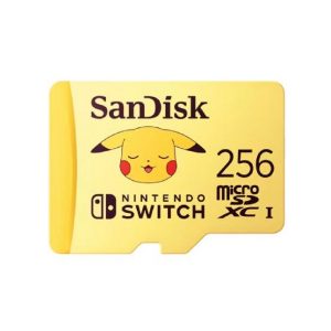 Memoria SANDISK Micro Sdxc 256GB Nintendo Switch Pokemon Pikachu 100MB/S 4K U3 V30 SDSQXAO-256G-GN6ZK