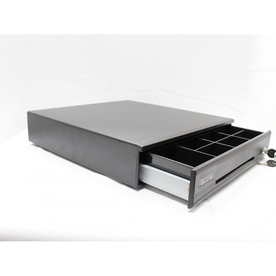 Cajon De Dinero Ec Line Elegance EC-CD-100M-II-G, Negro, Compartimientos 5 Billetes - 7 Monedas - Imagen de 2