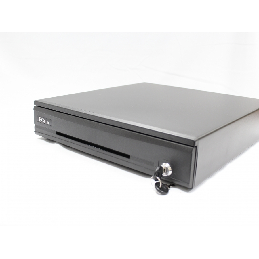 Cajon De Dinero Ec Line Elegance EC-CD-100M-II-G, Negro, Compartimientos 5 Billetes - 7 Monedas - Imagen de 3