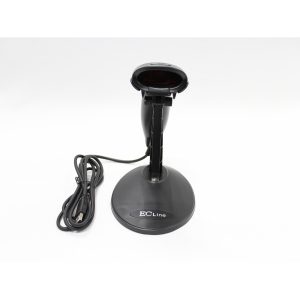 Lector De Codigo De Barras Ec Line Ec-Ls-9620, Negro, Laser, Usb, 1D, 200 Lecturas Por Segundo, Automatico O Manual, Incluye Base