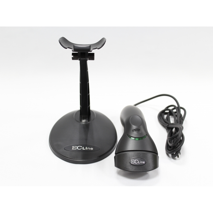 Lector De Codigo De Barras Ec Line Ec-Ls-9620, Negro, Laser, Usb, 1D, 200 Lecturas Por Segundo, Automatico O Manual, Incluye Base - Imagen de 2