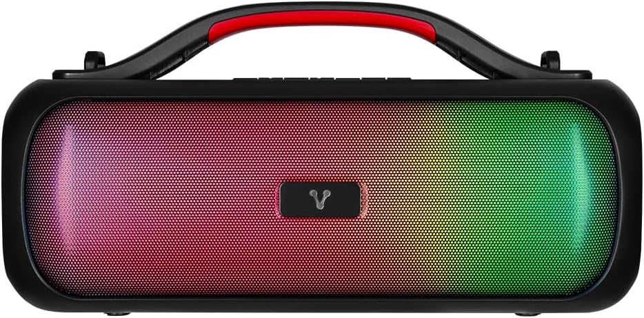 Bocina Inalambrica Techzone TZAUBOB17 Tws 2 Mts Rgb Ibateria 1200 Mah Bluetooth 5.3 + Edr IPX4 Color Blanco