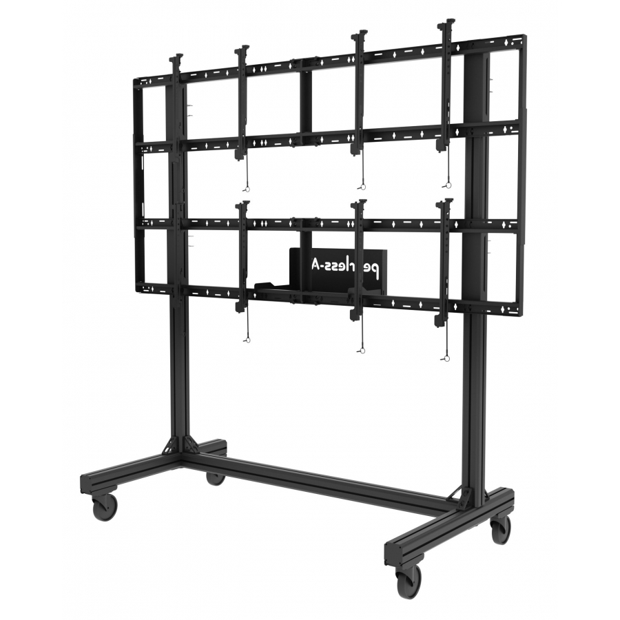 Soportes Video Wall Peerless DS-C560-2X2 Movil Para Pantallas 46 A 60 Pulgadas Capacidad Hasta 227 Kg