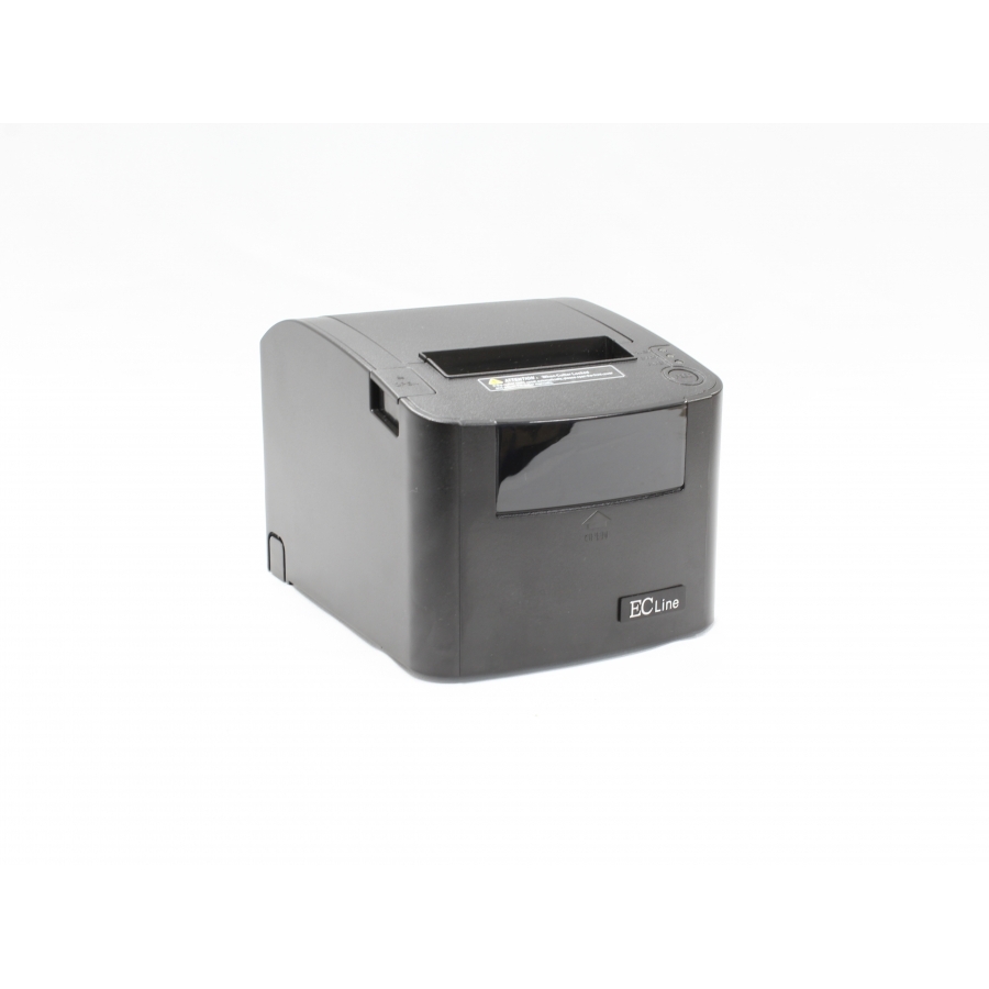 Miniprinter Ec Line Ec-Pm-80330, Negro, Termica, 80 Mm, Usb, Serial, Ethernet (Red), RJ11, Corte Automatico, 300 Mm/Seg - Imagen de 2
