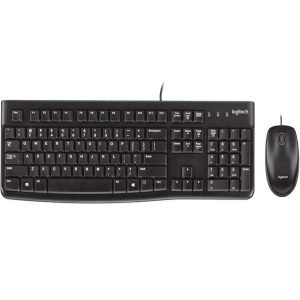 Teclado/Mouse Logitech MK120 Negro Alambricos USB Pc / Windows