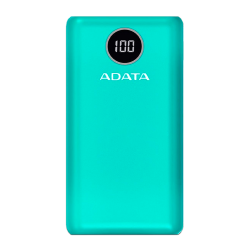 Bateria De Respaldo Adata Power Bank P20000QCD 20000MAH/2 USB A/ 1 USB C/Indicador De Carga Digital Color Verde (AP20000QCD-DGT-CGN)